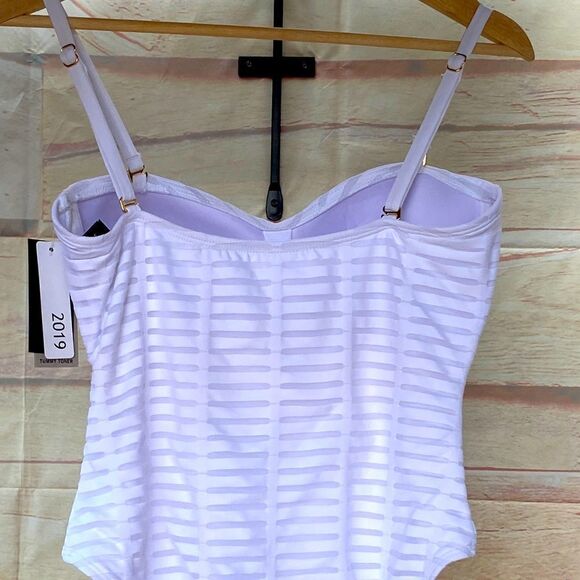 Womens size Lg NWT Kenneth Cole one piece belly toning bathing suit - Picture 5 of 11